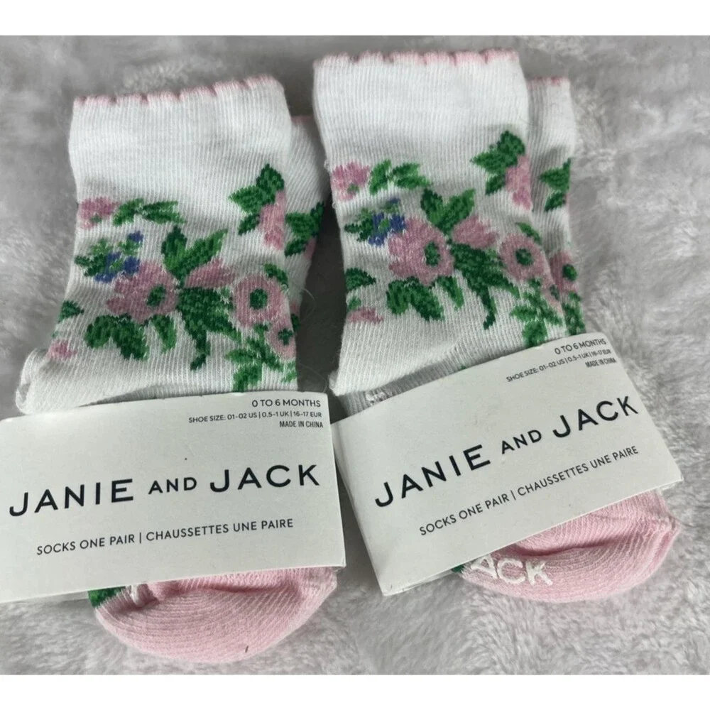 Lot Janie and Jack Infant Toddler Hats Tights Headband Socks Size 0-24M NEW